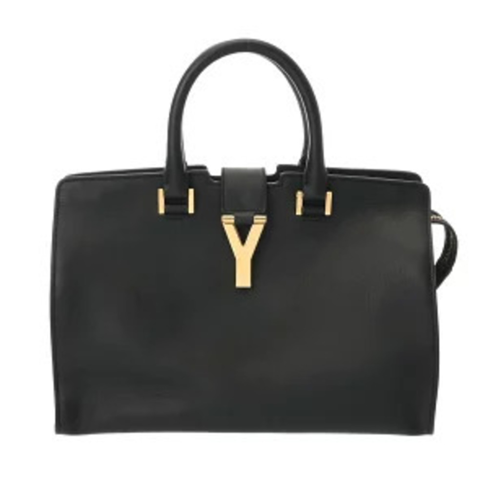 Saint Laurent Cabas Black Smooth Calfskin Handbag